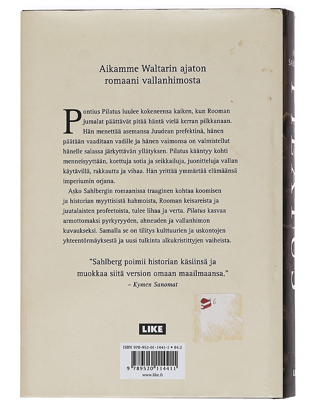 Pilatus - Sahlberg, Asko - Romaanit ja novellit - 10105453611 - 1