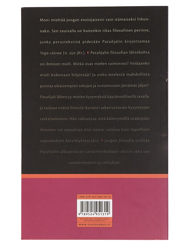 Joogan filosofia : Patañjalin Yoga-s?tra - Broo, Måns - Tietokirjat ja oppaat - 10105453612 - 1