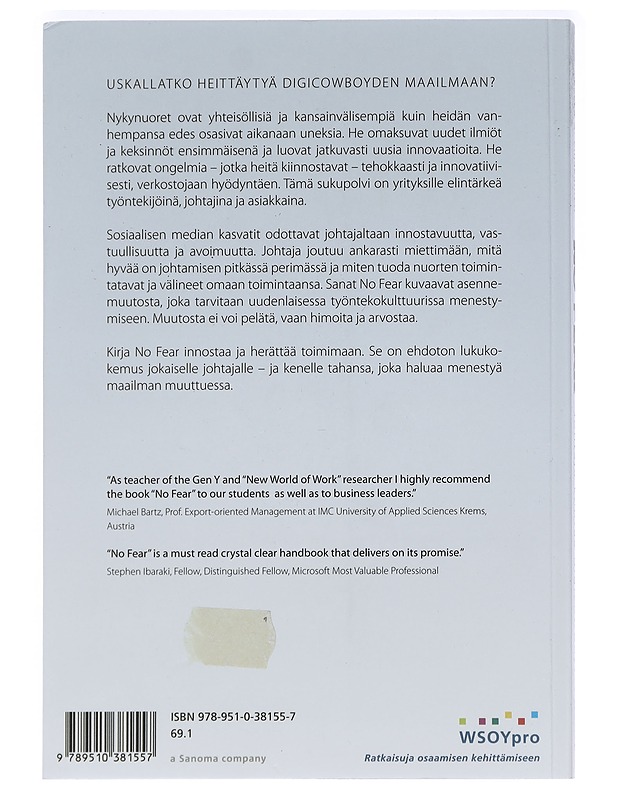 No fear : johtaja kohtaa digicowboyt - Viljakainen, Pekka A. - Harrastekirjat - 10105453741 - 1