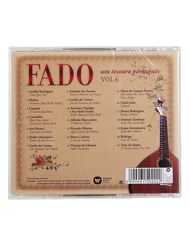 The Best of Fado um tesouro português Vol 6 - CD  - CD-levyt - 10105453786 - 1