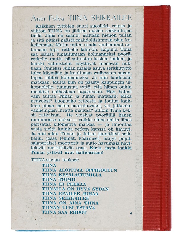 Tiina seikkailee - Anni Polva - Lastenkirjat - 10105453814 - 1