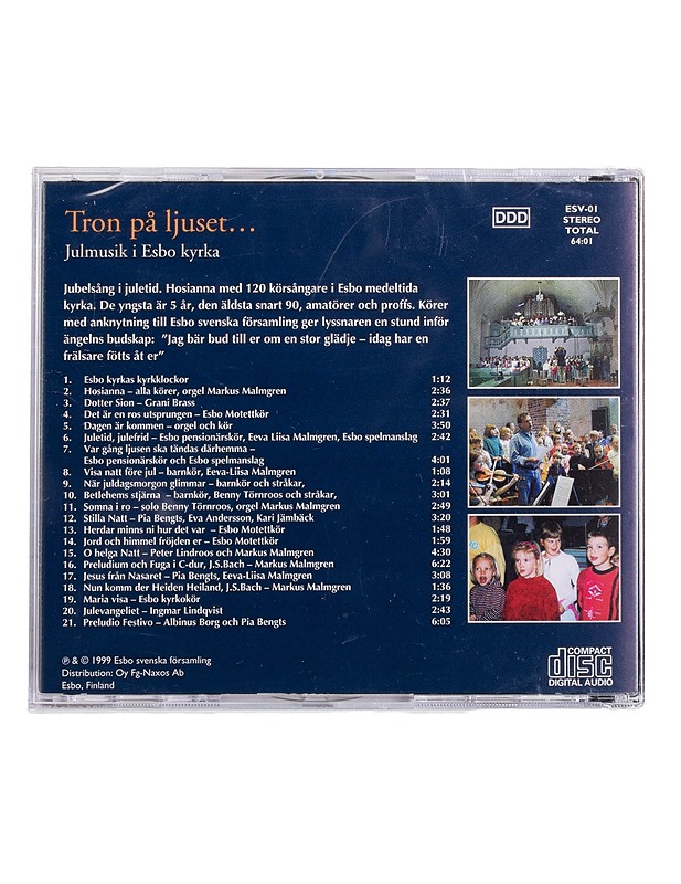 Tron på ljuset... Julmusik i Esbo kyrka - CD - CD-levyt - 10105453813 - 1