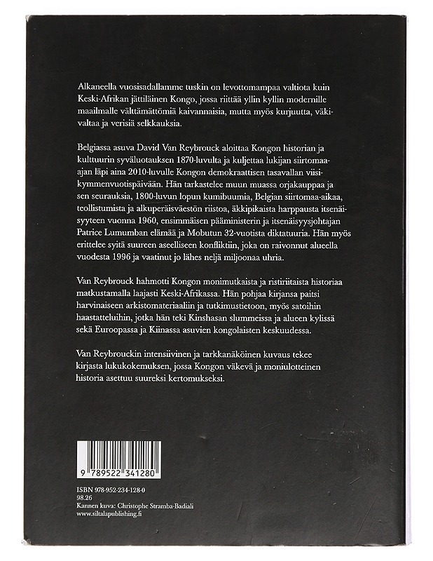 Kongo : historia - Van Reybrouck, David - Historiakirjat - 10105453817 - 1