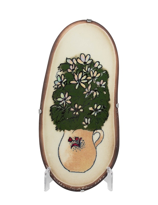 ARABIA Valkovuokot seinälaatta - Designsuosikit - 10105453825 - 0