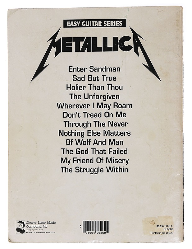 Metallica - Easy Guitar Series - Musiikki- ja elokuvakirjat - 10105453829 - 1