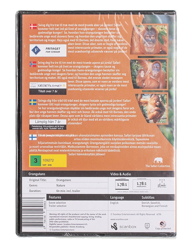 Orangutans - DVD - DVD-elokuvat - 10105453831 - 1