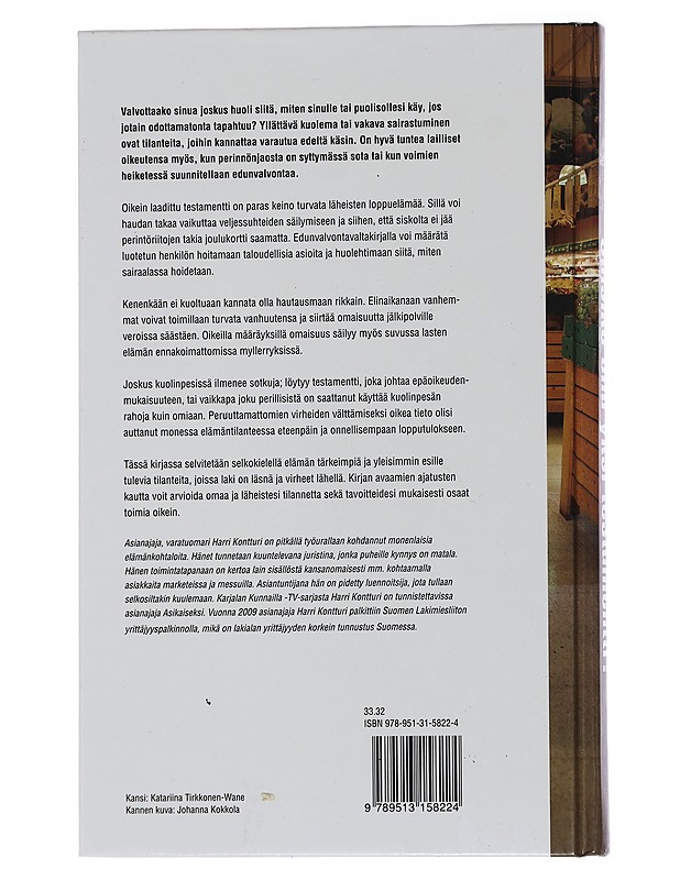 Saisiko olla yksi testamentti? - Kontturi, Harri - Tietokirjat ja oppaat - 10105453847 - 1