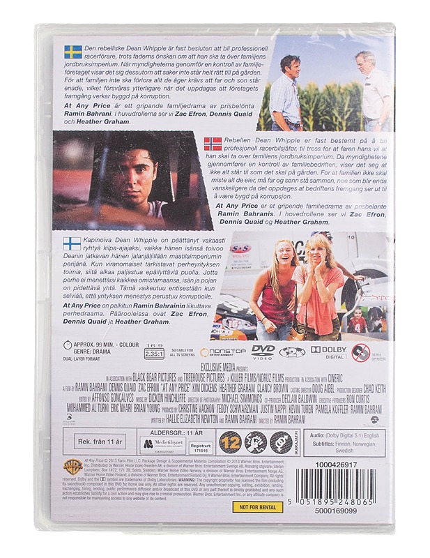 At Any Price - DVD - DVD-elokuvat - 10105453862 - 1