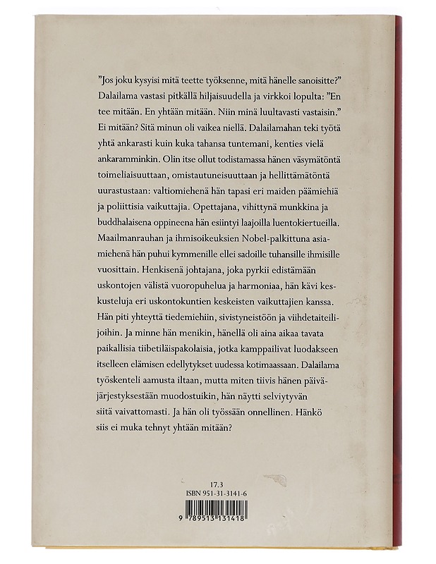 Työn ilo : onnellisuuden taito työssä - Dalai Lama XIV - Elämäkerrat ja muistelmat - 10105453881 - 1