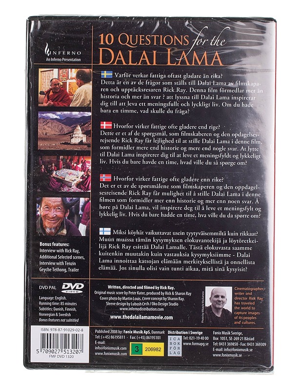 10 Questions For The Dalai-Lama - DVD - DVD-elokuvat - 10105453891 - 1