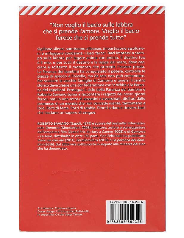 Roberto Saviano - Bacio Feroce - Romaanit ja novellit - 10105453900 - 1