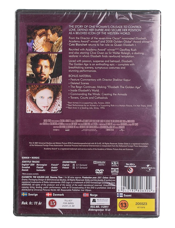Elizabeth: The Golden Age - DVD - DVD-elokuvat - 10105453948 - 1