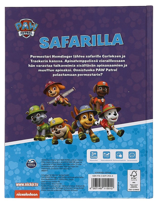 Safarilla - Vuento, Sirpa - Lastenkirjat - 10105453998 - 1