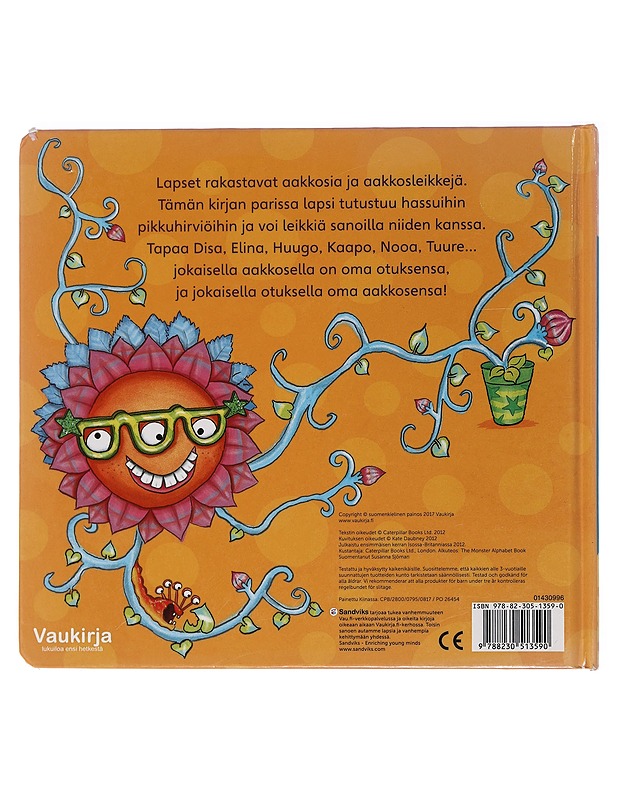 Pikkuhirviöiden aakkoset / hirviöt A:sta Ö:hön - Daubney, Kate - Lastenkirjat - 10105454021 - 1