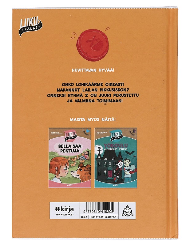 Ryhmä Z ja lohikäärmeen kita - Bagge, Tapani - Lastenkirjat - 10105454078 - 1