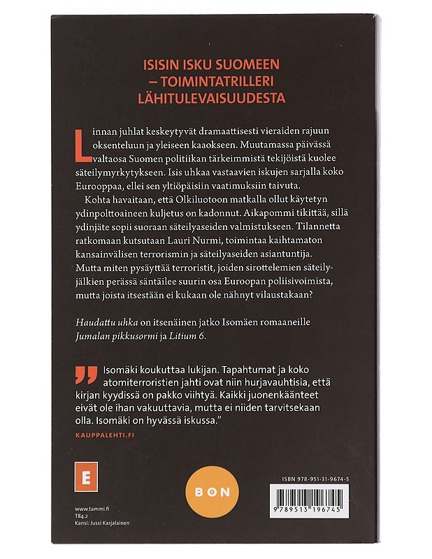 Haudattu uhka - Risto Isomäki - Jännitys ja dekkarit - 10105454093 - 1