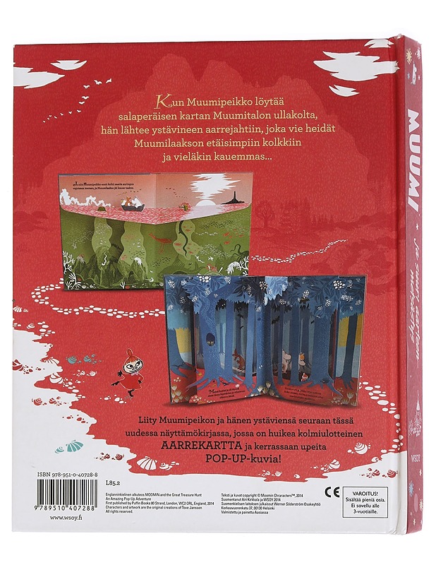 Muumi ja suuri aarteen metsästys : huima näyttämökirja - Jansson, Tove - Lastenkirjat - 10105454184 - 1
