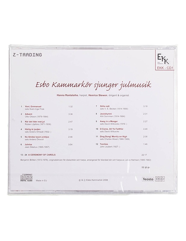 Esbo Kammarkör sjunger julmusik - CD - CD-levyt - 10105454187 - 1