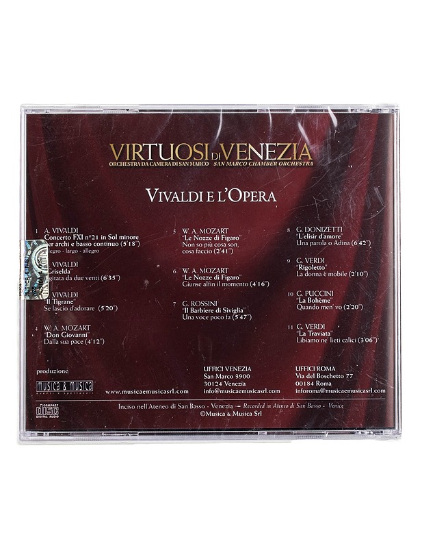 Virtuosi di Venezia: Vivaldi e l'Opera - CD - CD-levyt - 10105454201 - 1