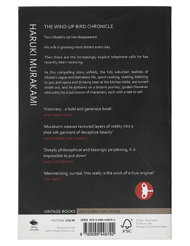 The wind-up bird chronicle - Murakami, Haruki - Romaanit ja novellit - 10105454204 - 1