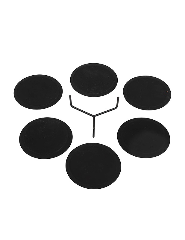 Lasinaluset telineellä, 7 osaa - Tarjoiluastiat - 10105454241 - 1