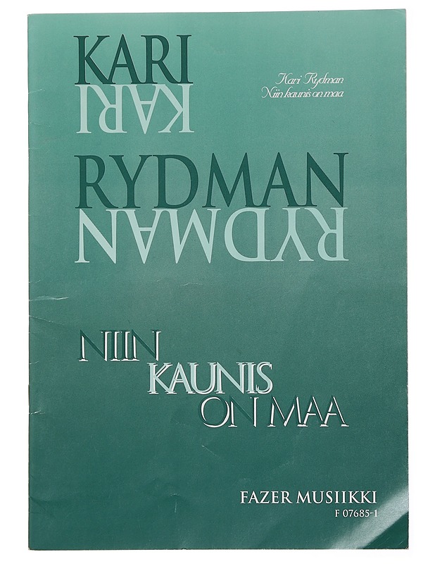 Kari Rydman: niin kunis on maa - Kari Rydman - Musiikki- ja elokuvakirjat - 10105454255 - 0