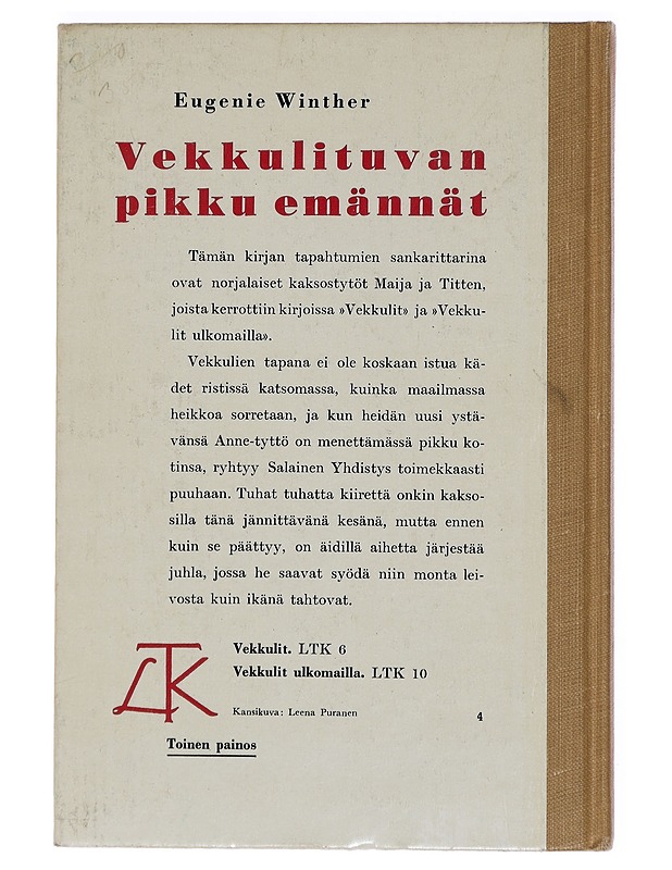 Vekkulituvan pikku emännät - Eugenie Winther - Lastenkirjat - 10105454273 - 1