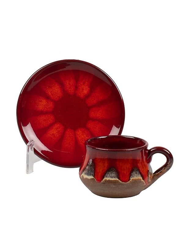 Keraaminen muki ja aluslautanen - Mukit ja kahvikupit - 10105454289 - 1