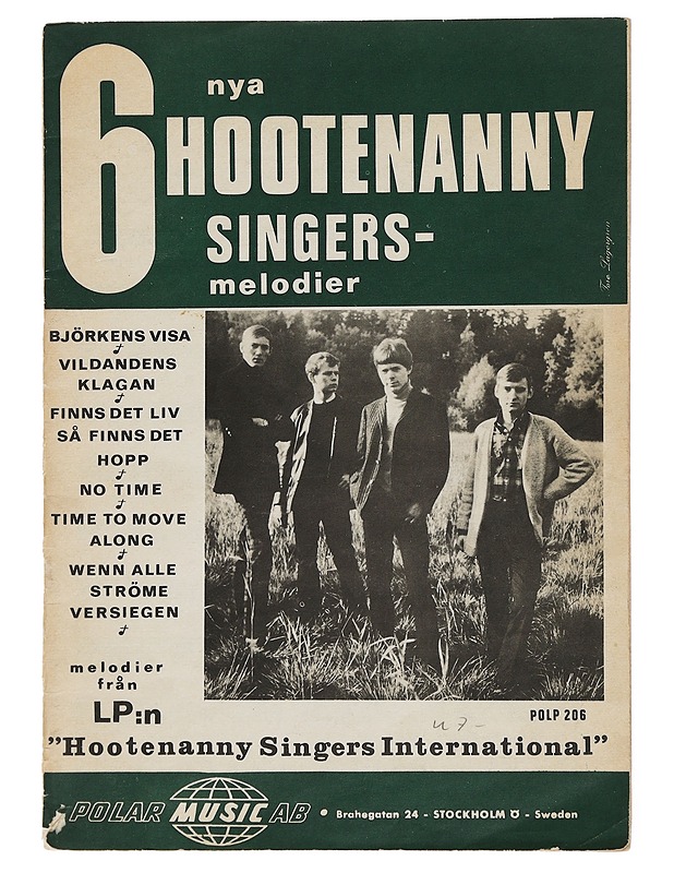 6 nya hootenanny singers melodier - - Musiikki- ja elokuvakirjat - 10105454308 - 0