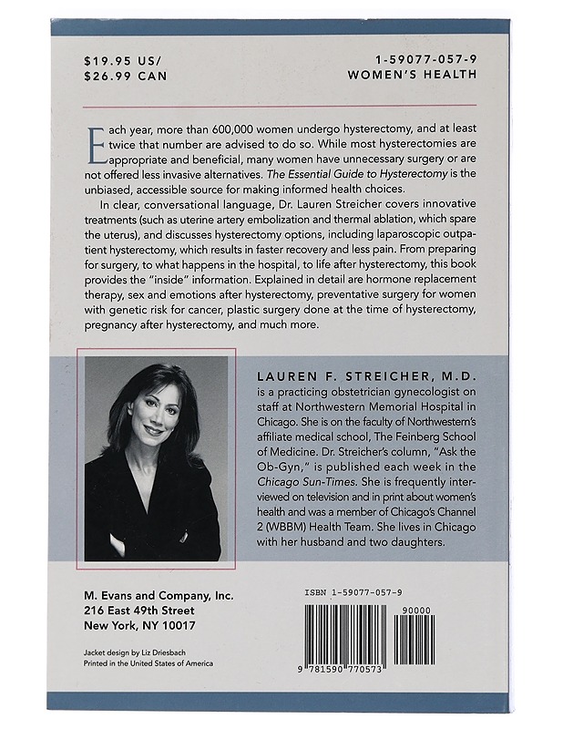 The Essential Guide to Hysterectomy - Streicher, Lauren F. - Tietokirjat ja oppaat - 10105454343 - 1