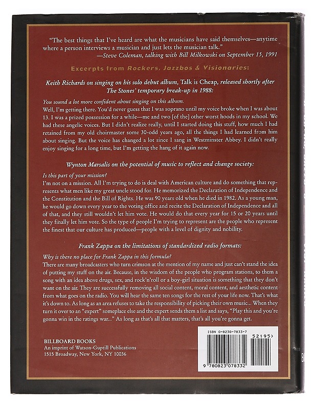 Rockers, jazzbos & visionaries - Bill Milkowski - Elämäkerrat ja muistelmat - 10105454356 - 1