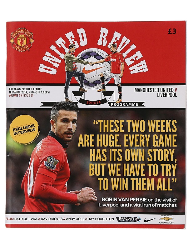 United review: Manchester united liverpool - David Moyes - Harrastekirjat - 10105454355 - 0