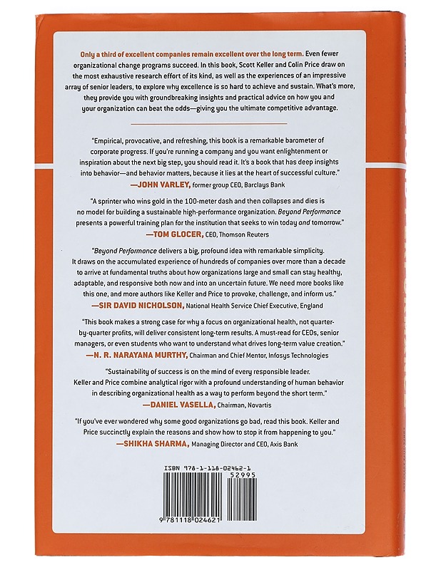 Beyond performance : how great organizations build ultimate competitive advantage - Keller, Scott - Tietokirjat ja oppaat - 10105454358 - 1