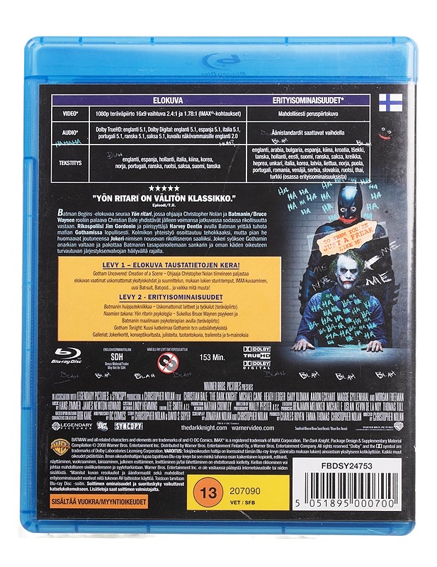 Yön Ritari - Blu-Ray - Blu-ray-levyt - 10105454361 - 1