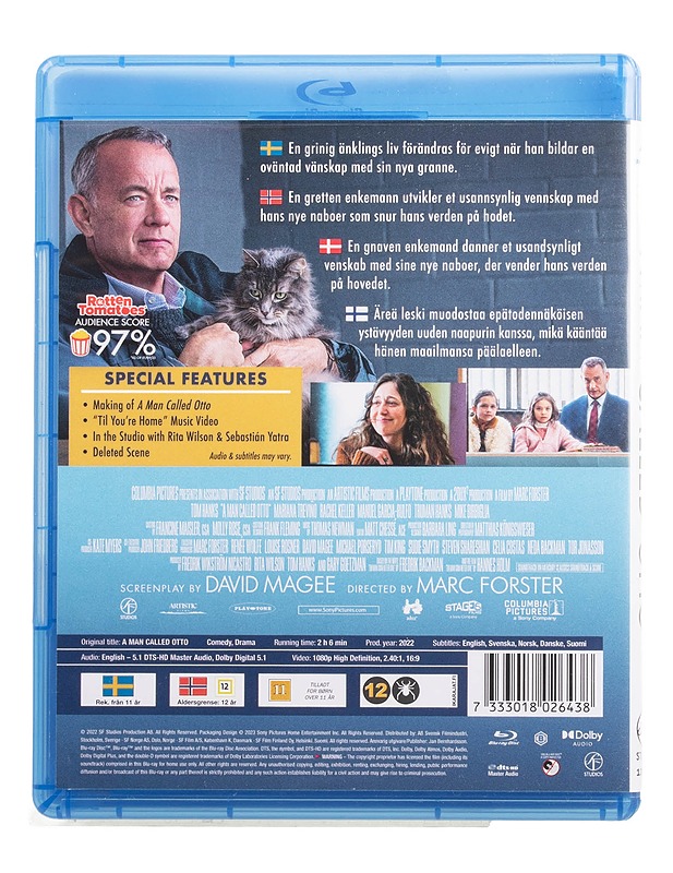 A Man Called Otto - Blu-Ray - Blu-ray-levyt - 10105454368 - 1