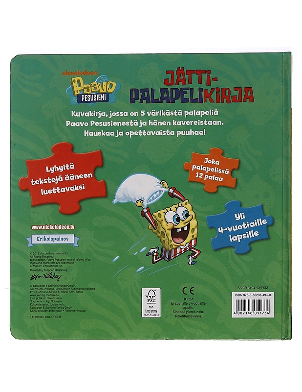 Paavo Pesusieni: Jättipalapelikirja - Lastenkirjat - 10105454396 - 1