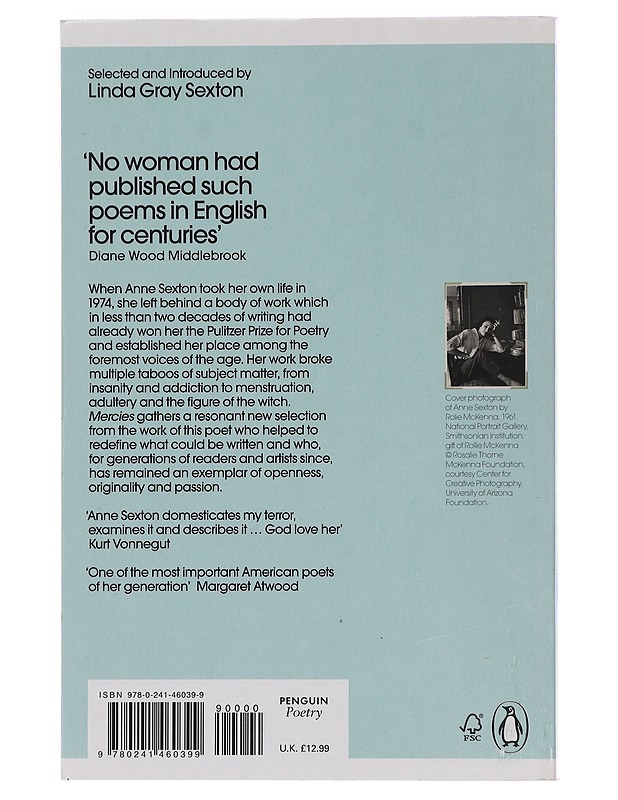 Mercies. Selected Poems - Anne Sexton - Kaunokirjallisuus - 10105454420 - 1