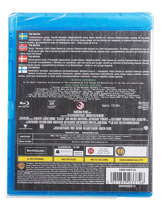 Matrix - Blu-ray - Blu-ray-levyt - 10105454430 - 1