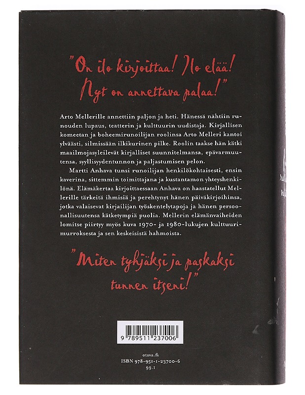 Romua rakkauden valtatiellä : Arto Mellerin elämä - Anhava, Martti - Elämäkerrat ja muistelmat - 10105454437 - 1