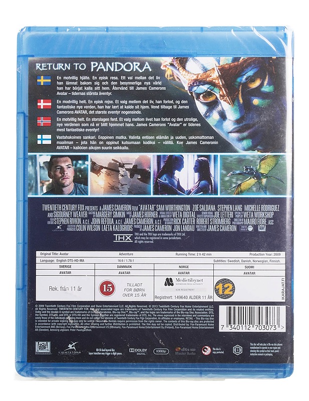 Avatar - Blu-Ray - Blu-ray-levyt - 10105454441 - 1