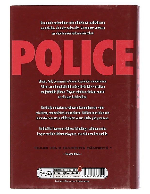 Police - Campion, Chris - Elämäkerrat ja muistelmat - 10105454448 - 1