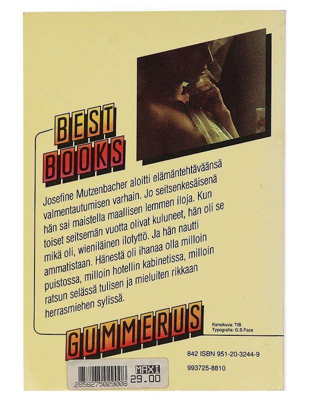 WIENILÄISEN ILOTYTÖN TARINA - Mutzenbacher, Josefine - K18 - Romaanit ja novellit - 10105454484 - 1