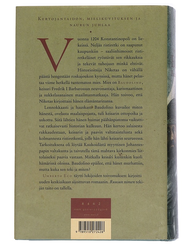Baudolino - Eco, Umberto - Historiakirjat - 10105454529 - 1