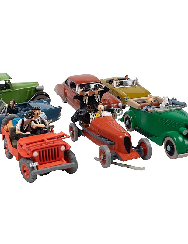 HERGE Tintti keräilyautosetti, 7 osaa, II-laatu - Lasten lelut - 10105454570 - 3