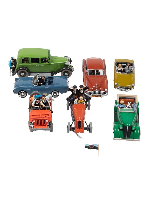 HERGE Tintti keräilyautosetti, 7 osaa, II-laatu - Lasten lelut - 10105454570 - 0