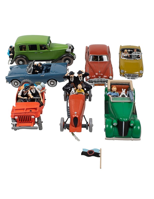 HERGE Tintti keräilyautosetti, 7 osaa, II-laatu - Lasten lelut - 10105454570 - 1