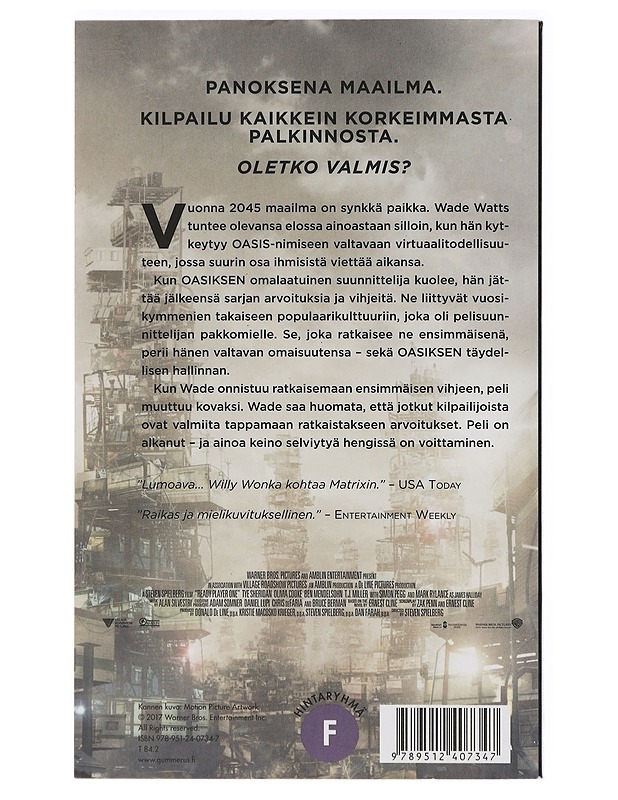 Ready player one - Cline, Ernest - Fantasia- ja scifi - 10105454587 - 1