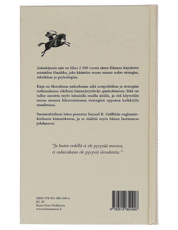 Sodankäynnin taito - Tzu, Sun - Historiakirjat - 10105454658 - 1