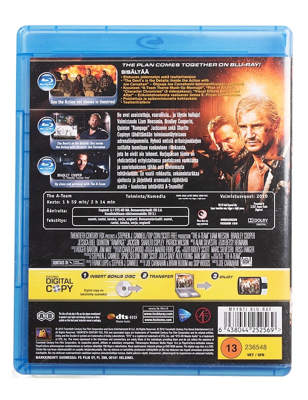 The A-Team - Blu-Ray - Blu-ray-levyt - 10105454662 - 1