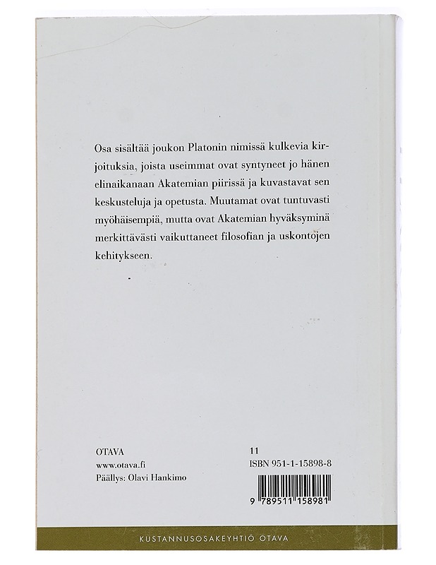 Teokset. Seitsemäs osa - Platon - Romaanit ja novellit - 10105454674 - 1